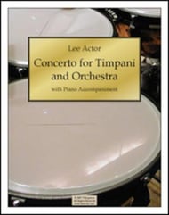 Concerto for Timpani and Orchestra, Solo with Piano Reduction cover